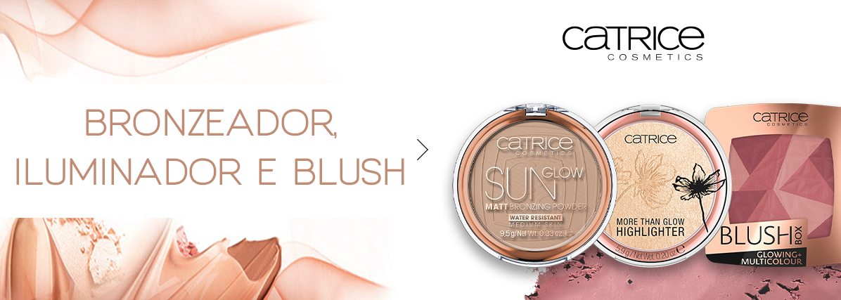 Bronzeador, Iluminador e Blush