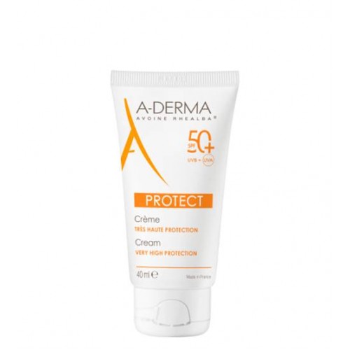 A-Derma Protect Creme solar rosto SPF50+ pele frágil ao sol 40ml