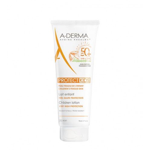 A-Derma Protect Kids Leite solar Criança SPF50+ pele frágil ao sol 250ml