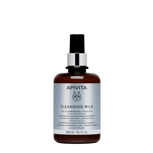 Apivita Leite de Limpeza 3 em 1 - Rosto & Olhos 300ml