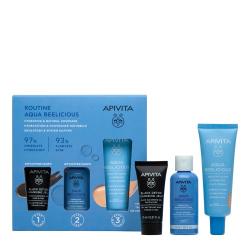 Apivita Aqua Beelicious Rotina Hidratante e Uniformizante Coffret