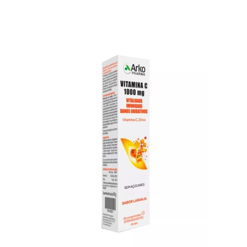 Arkopharma Vitamina C 1000mg+Zinco 20 comprimidos efervescentes