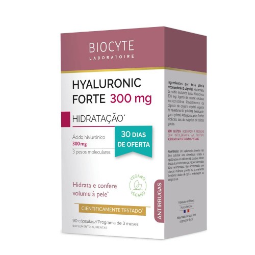 Biocyte Hyaluronic Forte 300 Mg 60 Cápsulas + OFERTA 1 Mês