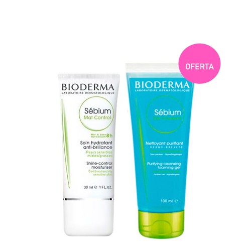 Bioderma Sébium Mat Control 30ml + OFERTA Gel Moussant 100ml