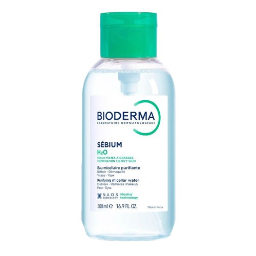 Bioderma Sébium H2O Solução Micelar Pump Reverse 500ml