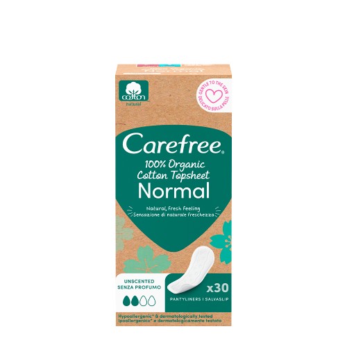 Carefree Organic Normal Pensos Diários 30 unidades