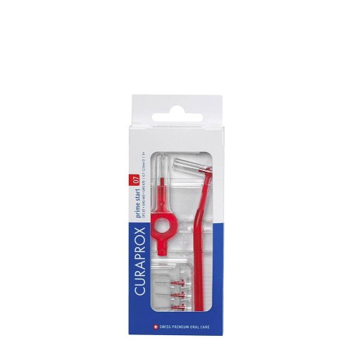 Curaprox Prime Start Escovilhões Interdentários com Cabo 07 Vermelho