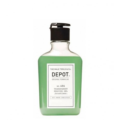 Depot Nº 406 Transparent Shaving Gel - Brushless 200ml