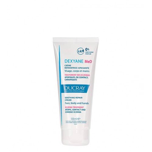Ducray Creme reparador Dispositivo Médico Dexyane MeD, eczema do corpo e mãos 100 ml