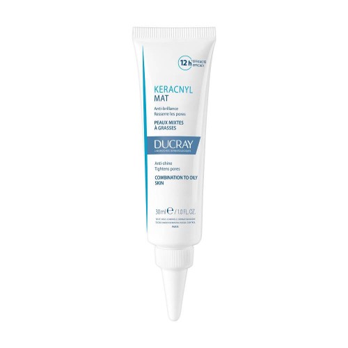 Ducray Gel Keracnyl MAT, pele mista a oleosa com efeito matificante até 12 horas 30 ml