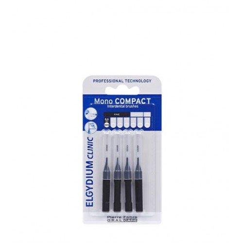 Elgydium Clinic Mono Compact Escovilhão Interdental Preto (ISO 0) 4 unidades