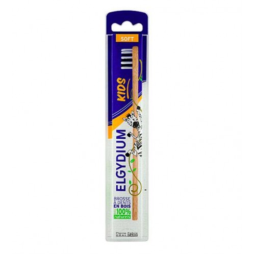 Elgydium Eco Kids Escova de Dentes em Madeira Criança