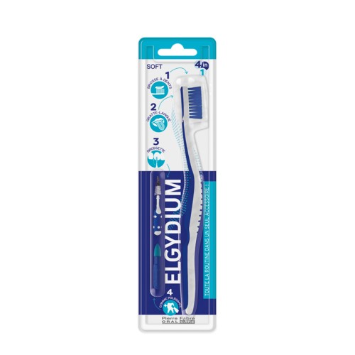 Elgydium Escova 4 em 1 Suave