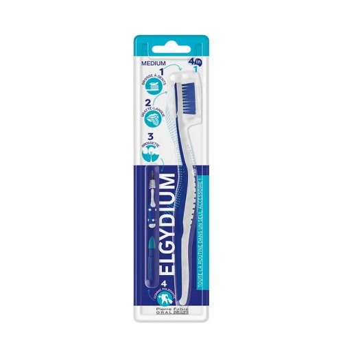 Elgydium Escova 4 em 1 Médio