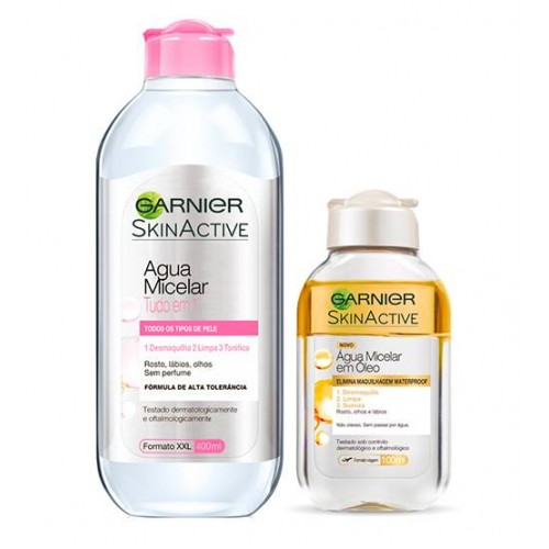 Garnier Pack Casa & Viagem de Água Micelar Clássica + Pele Sensível