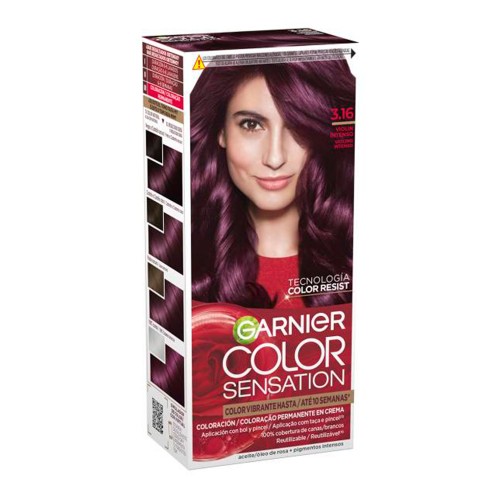 Garnier Color Sensation Coloração Permanente em Creme 3.16 Violino Intenso