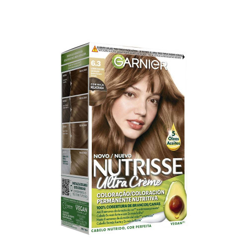 Garnier Nutrisse Coloração Permanente 6.3 Louro Escuro Dourado