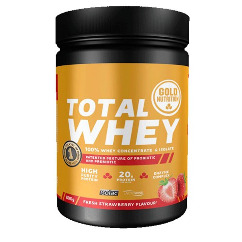 GoldNutrition Total Whey Sabor Morango 800g