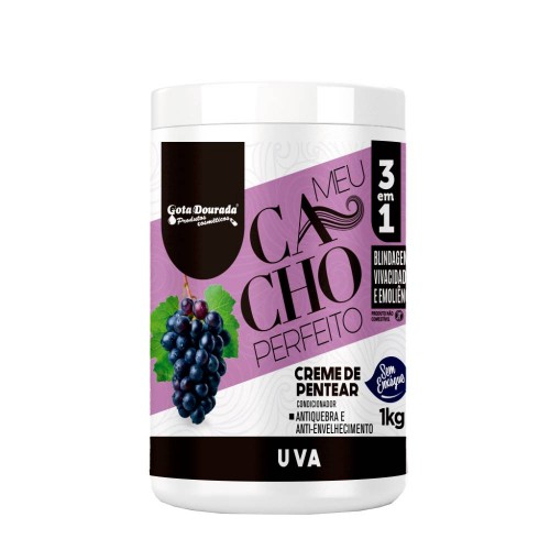 Gota Dourada Meu Cacho Perfeito Creme de Pentear Uva 1kg