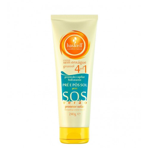 Haskell S.O.S Verão Creme Pré e Pós Sol 240g