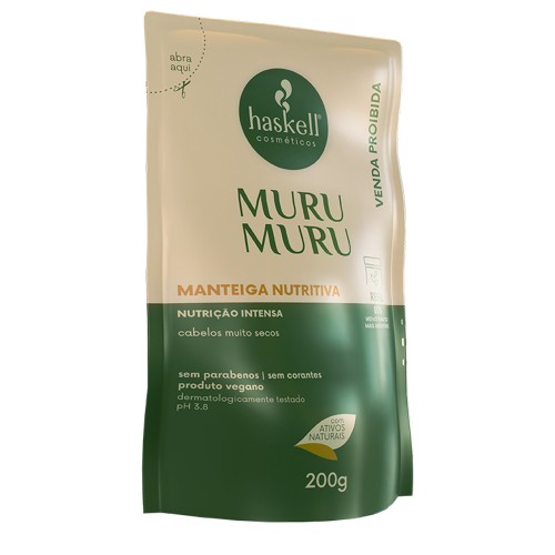 Haskell Murumuru Máscara Manteiga Hidratante Recarga 200g