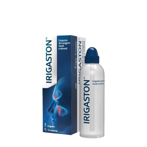 Irigaston Conjunto de Lavagem Nasal e Sinusal Irrigador + 12 Saquetas