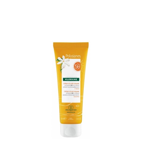 Klorane Tamanu BIO e Monoï Creme Solar SPF50+ rosto 50ml