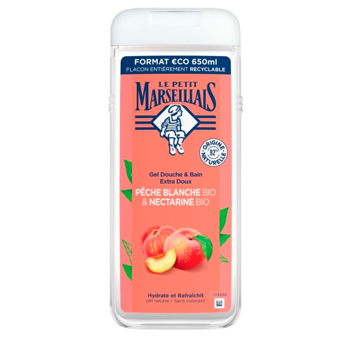 Le Petit Marseillais Pêssego e Nectarina Gel de Banho 650ml