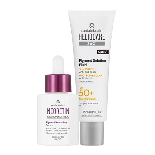 Neoretin Discrom Control Sérum Despigmentante 30ml + Heliocare 360º Pigment Fluido SPF50+ 50ml Pack