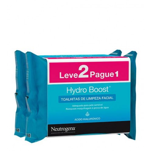 Neutrogena Hydro Boost Toalhitas Limpeza 2x25 Unidades