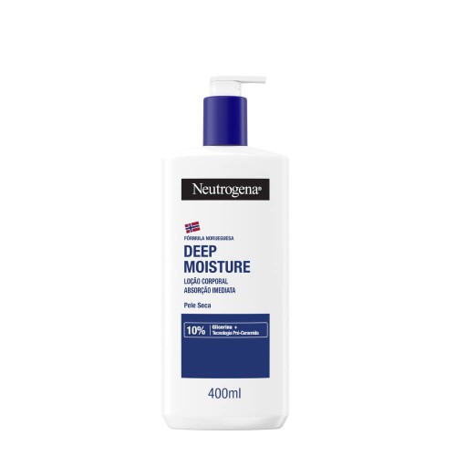 Neutrogena Fórmula Norueguesa Loção Corporal Hidratação Profunda Pele Seca 400ml