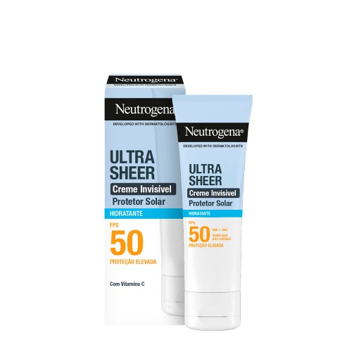 Neutrogena Ultra Sheer Protetor Solar Creme Invisível Hidratante SPF50 50ml
