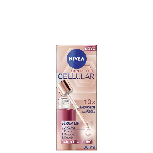 Nivea Cellular Expert Lift Sérum 3 Zonas com Bakuchiol 30ml