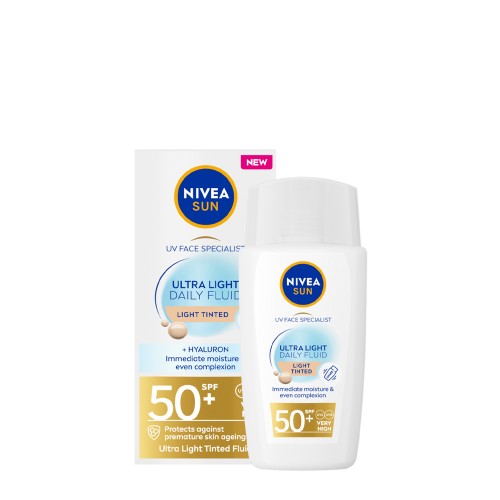 Nivea Sun Fluido Diário Ultra Leve Tom Claro SPF50+ 40ml