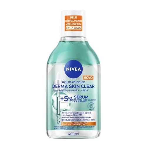 Nivea Derma Skin Clear Água Micelar 400ml