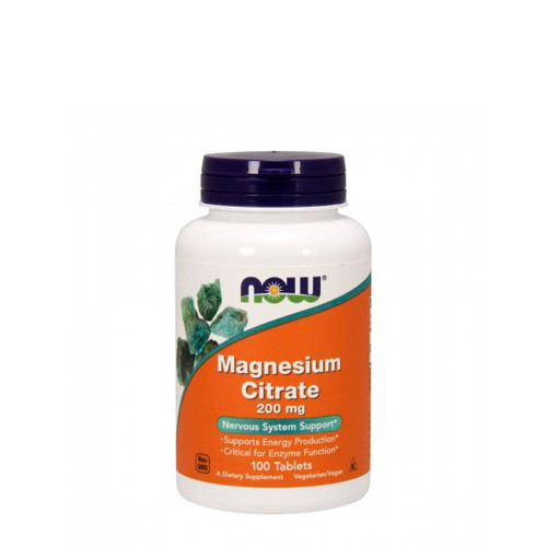 Now Magnesium Citrate 200mg 100 comprimidos