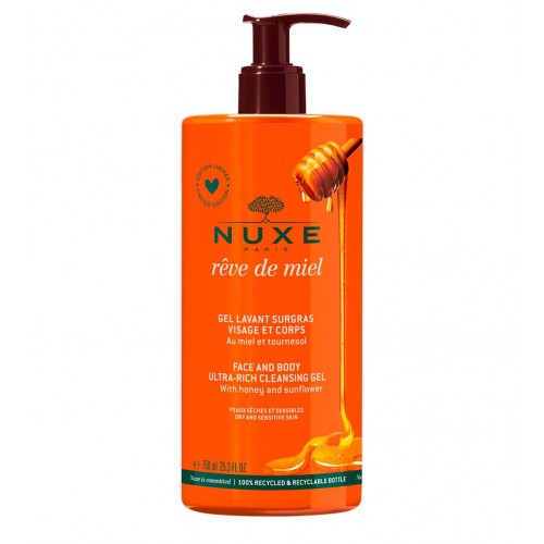Nuxe Rêve de Miel Gel de Limpeza e Duche 750ml