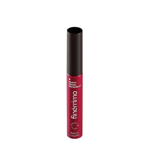 Quem Disse Berenice Finérrimo Batom Líquido Mate Cor de Vinho Tô Phyna 5ml