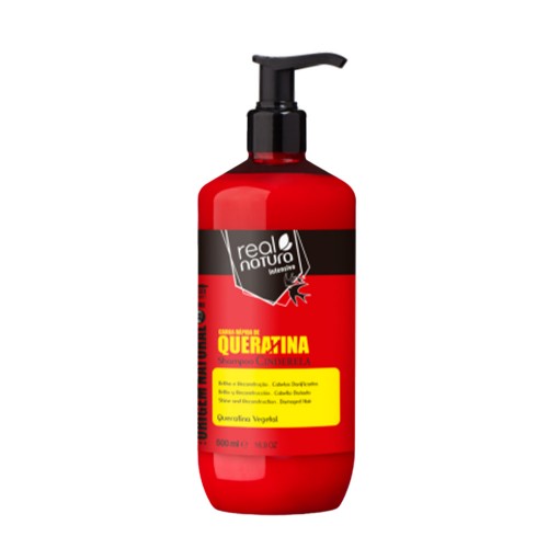 Real Natura Carga Rápida de Queratina Shampoo Sem Sal 500ml