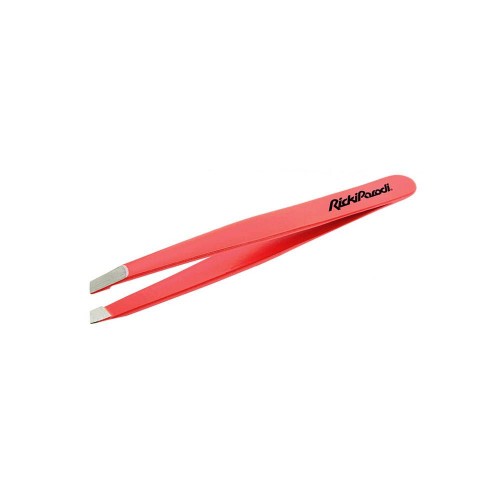 RickiParodi Pinça Oblíqua de Inox Vermelha 9cm