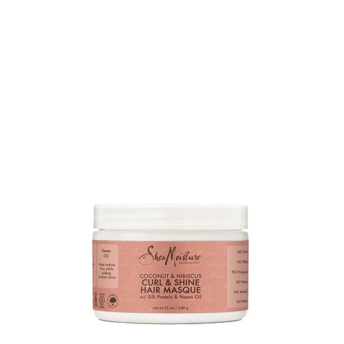 Shea Moisture Coconut & Hibiscus Máscara de Brilho para Caracóis 326g