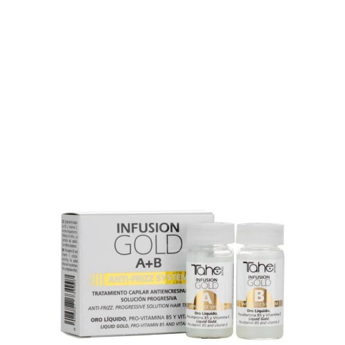 Tahe Botanic Infusion Gold Anti-Frizz System A+B Tratamento Antifrizz 2x10ml