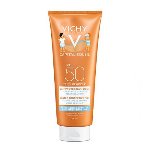 Vichy Capital Soleil Criança Leite Corpo e Rosto FPS50 300ml