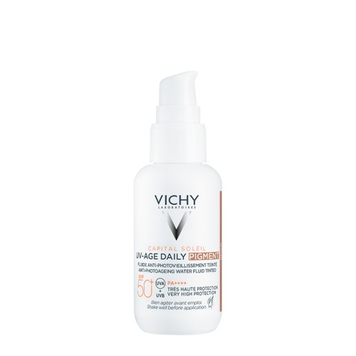 Vichy Capital Soleil UV-Age Daily Pigment Fluido Solar Médio SPF50+ 40ml